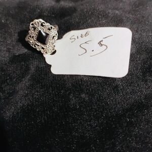 Elegant Silver and Black Ring